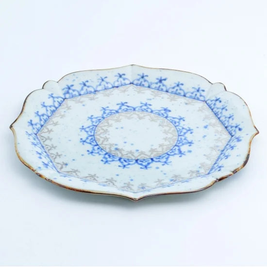 Ginsai flower plate 27 x 26