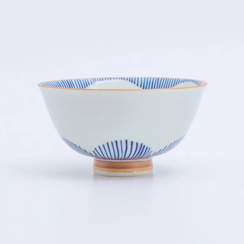 Flower and wood bandit rice bowl (large)