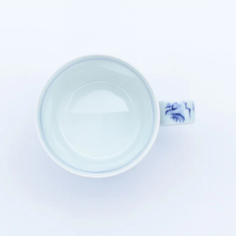 地紋山水(青) マグカップ