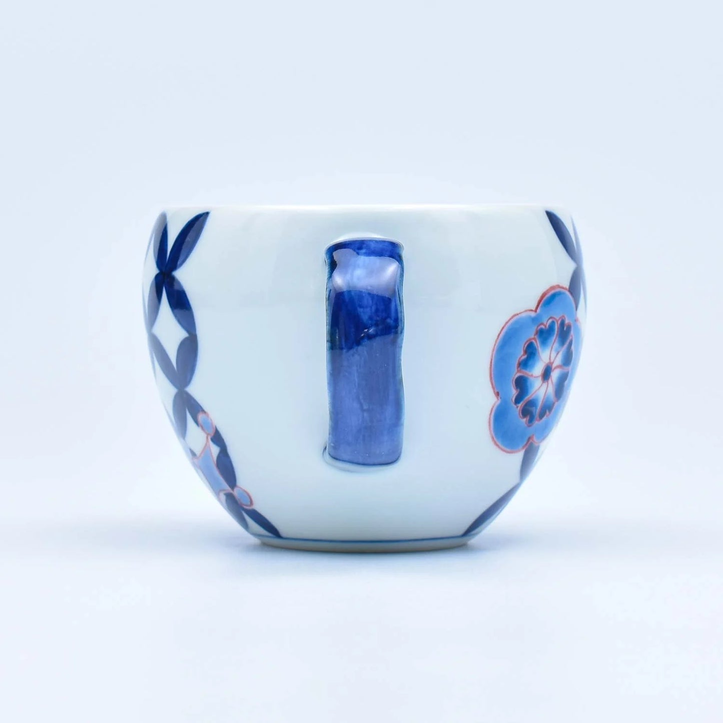 Cloisonné Hana Crest Maru Mug (Blue)