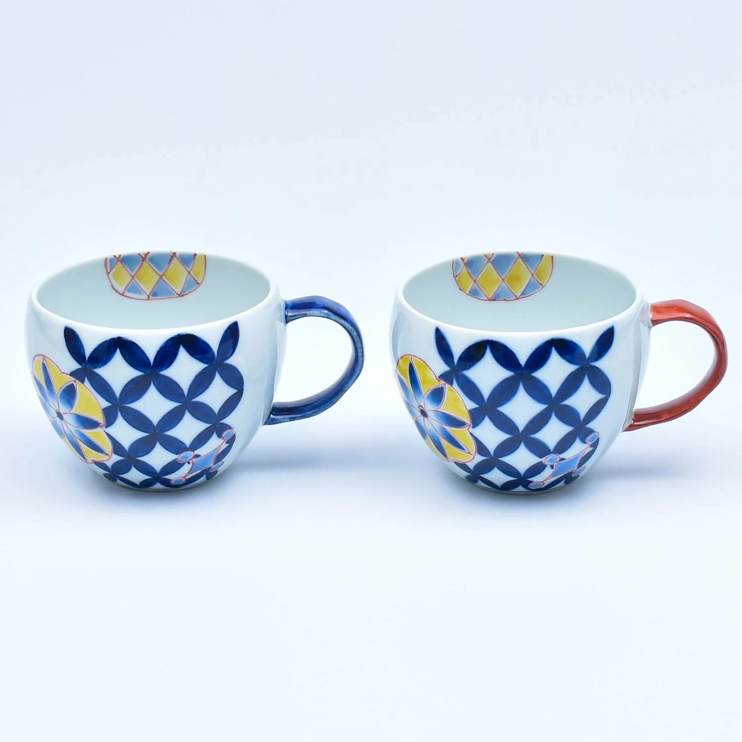 Cloisonné Hana Crest Maru Mug (Blue)