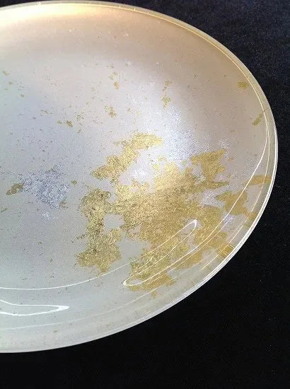 Flat plate Majo green (gold leaf)