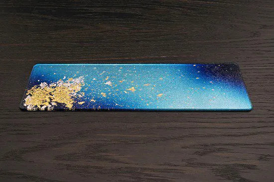 Strip plate 275(D) Gradient gold leaf blue