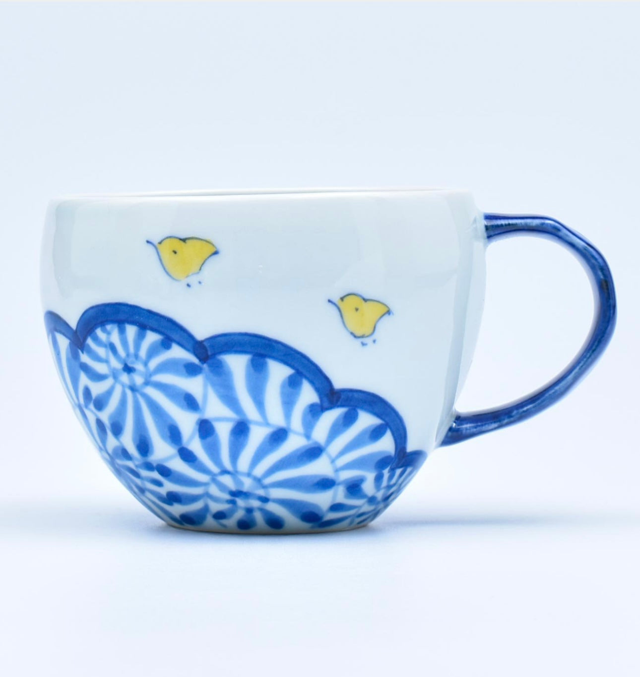 Kumochidori Maru Mug (Blue)