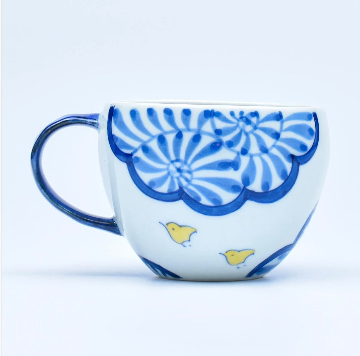 Kumochidori Maru Mug (Blue)