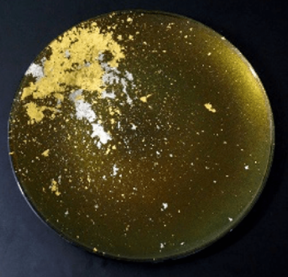 Flat plate Majo green (gold leaf)